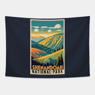 A Vintage Travel Art of the Shenandoah National Park - Virginia - US Tapestry