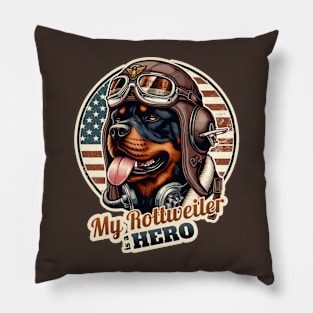 Pilot Rottweiler Pillow