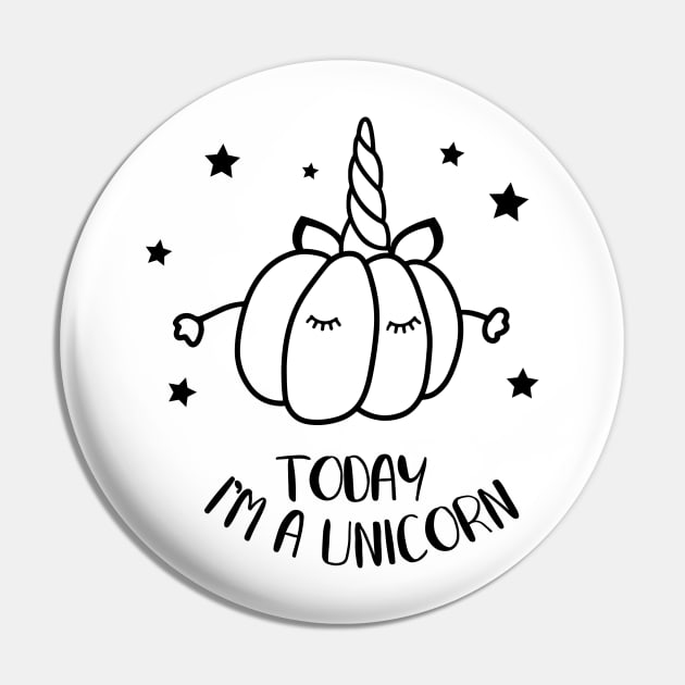 Pumpkin Unicorn Pin by Satic