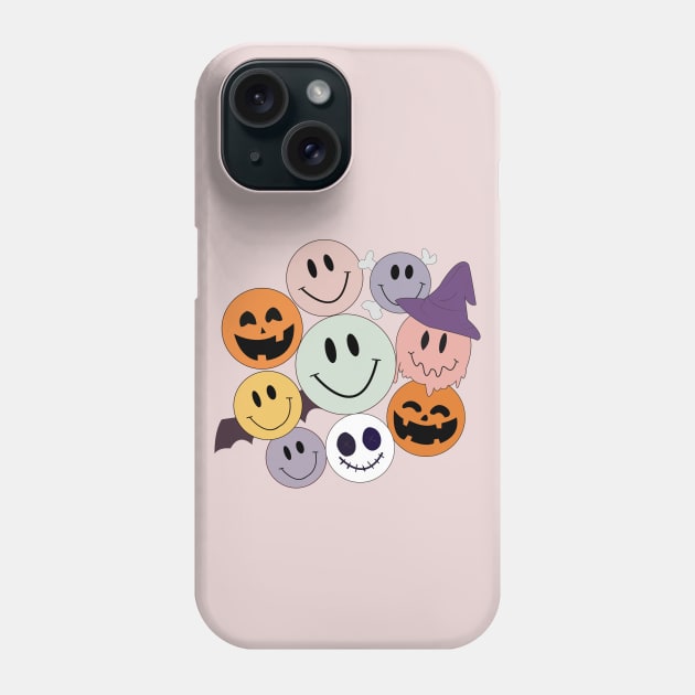 Fun Halloween design with emojis. Nice. Colorful Phone Case by Ideas Design