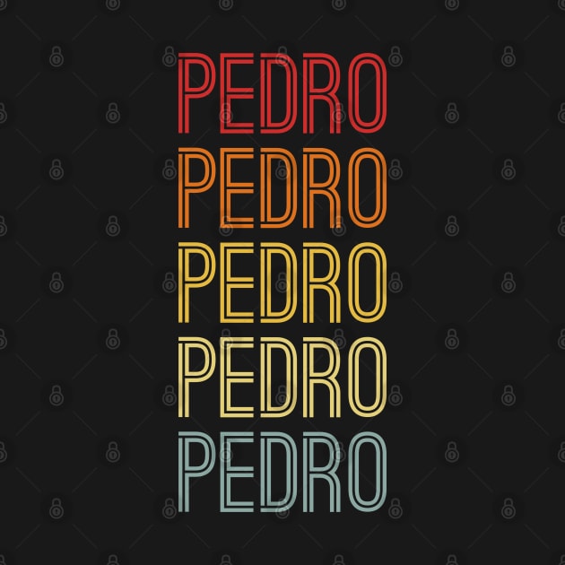 Pedro Name Vintage Retro Pattern by CoolDesignsDz