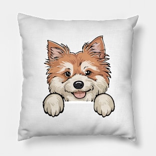 Cute Peeking Dog Pillow