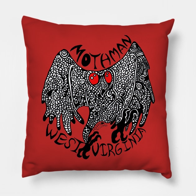 Mothman Pillow by NocturnalSea