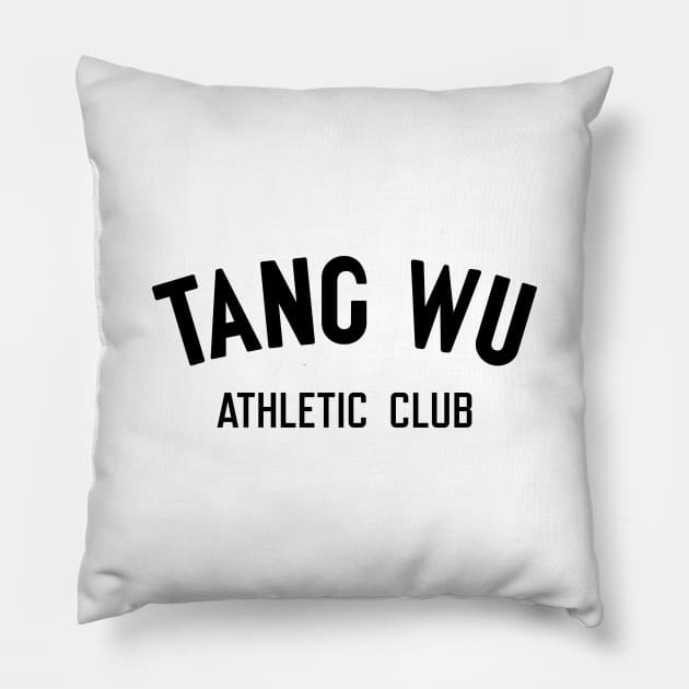 Tang Wu - Athletic Club (Original - Light - Back Design) Pillow by jepegdesign