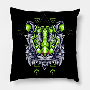 tiger head space Pillow