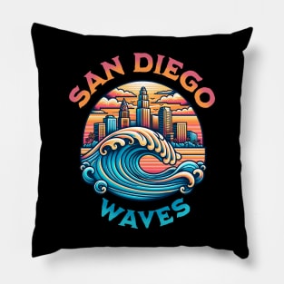 San Diego Waves Pillow