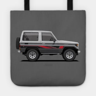 Land Cruiser 70 SWB Silver - Grey (BJ71V) Tote