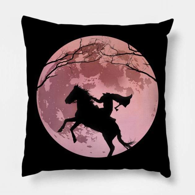 The Headless Horseman Pillow by Moon Lit Fox