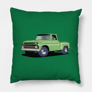 Chevrolet C10 Pickup truck in green Pillow