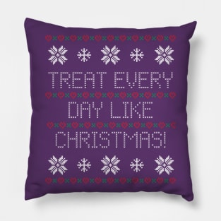 Christmas Every Day Sweater Pillow