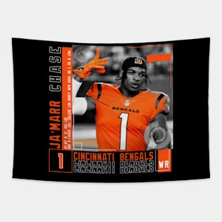 Ja'marr Chase Paper Poster Tapestry