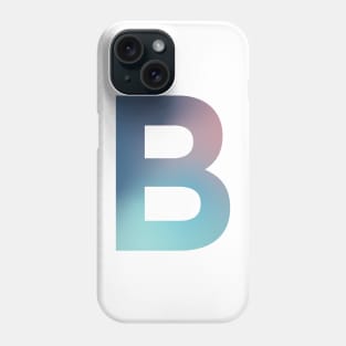 Gradient Letter B Initial Alphabet Phone Case