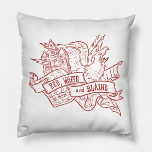 Red White and Blaine! Pillow