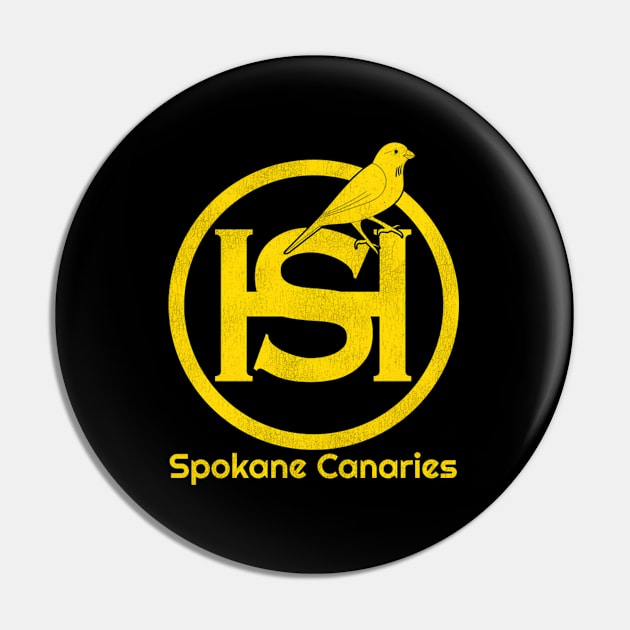 Spokane Canaries Hockey Team Pin by HypeRamen