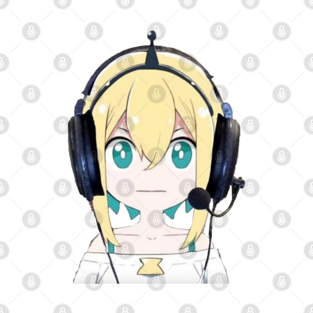 Pikamee Amano with Headphones by Hentai-heaven