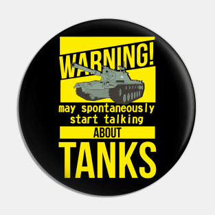 Warning may spontaneously start talking about tanks M48 Patton Pin