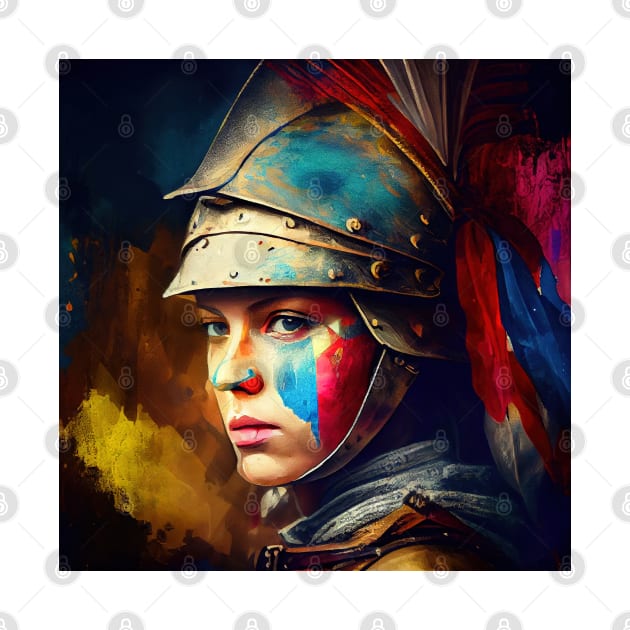 Powerful Medieval Warrior Woman #2 by Chromatic Fusion Studio