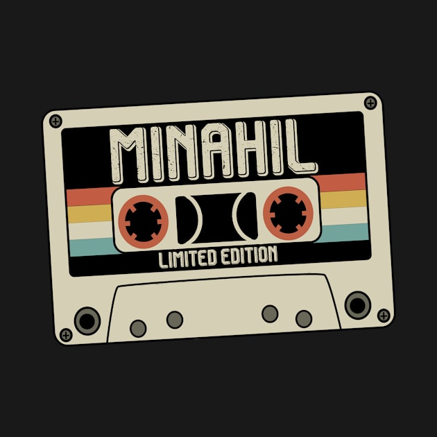 Minahil Name - Limited Edition - Vintage Style by Debbie Art