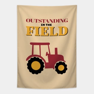 Vintage Tractor Legend Farmer Tapestry