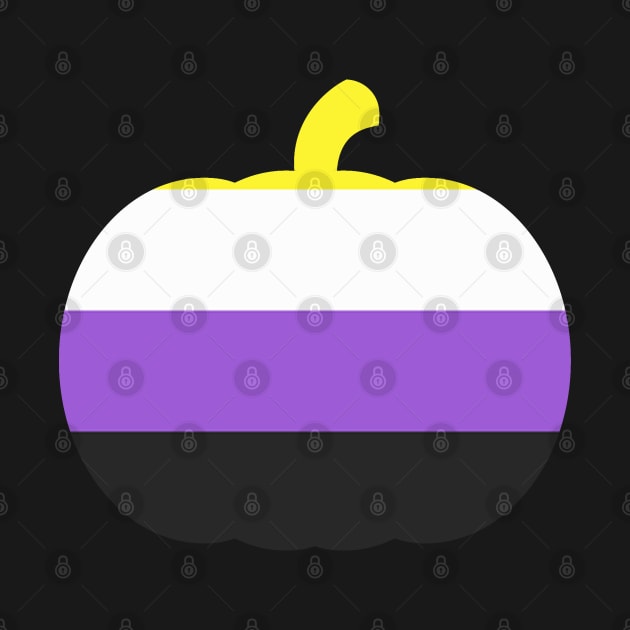 Halloween Pumpkin LGBT Flag Nonbinary by aaallsmiles