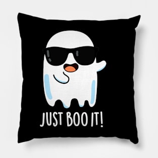 I Boo-lieve Cute Positive Ghost Pun Pillow