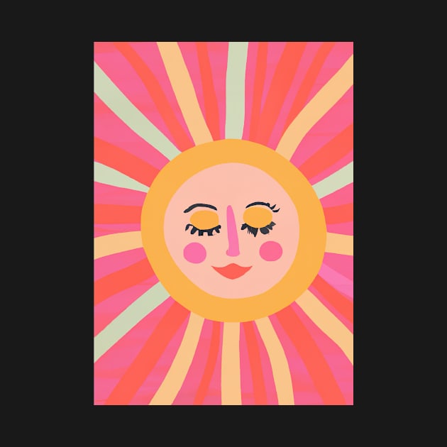 Minimalist Sun Face by maxcode