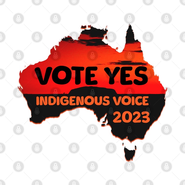 Vote YES to Indigenous Voice to Parliament Australia by Distinct Designs NZ
