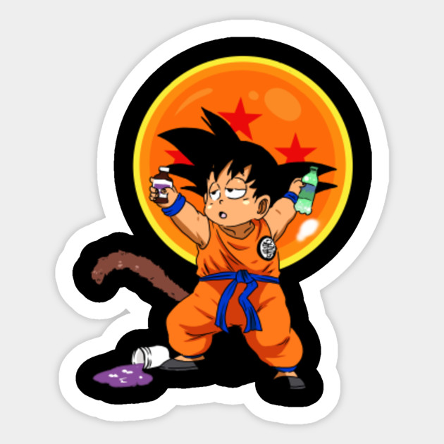 Drunken Monkey Dragon Ball Z Sticker Teepublic