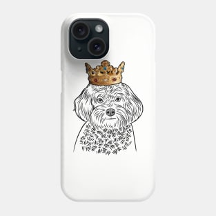 Maltipoo Dog King Queen Wearing Crown Phone Case