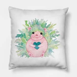 Leafy Hedgehog Pillow