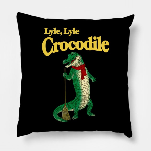 lyle lyle crocodile Pillow by Brunocoffee.id