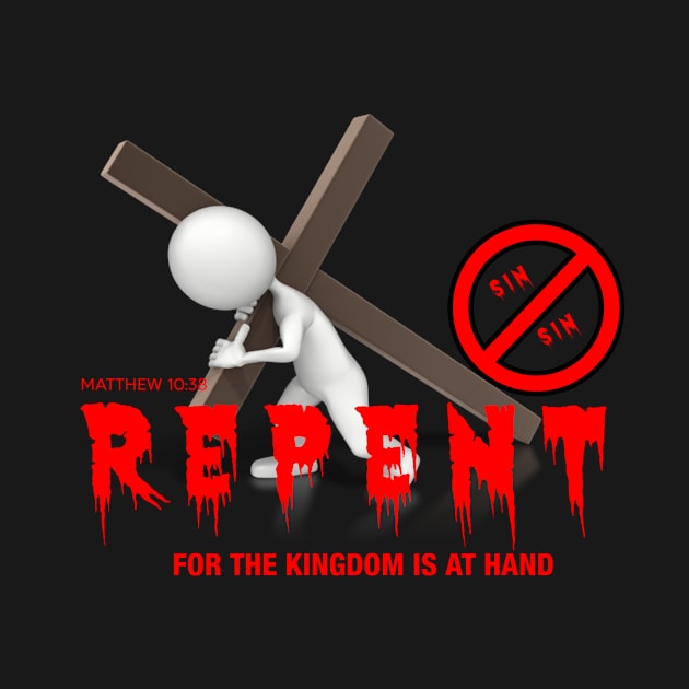 Repent T-shirt by Oskerd