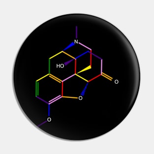 Oxycontin Molecule Rainbow Chemistry Pin