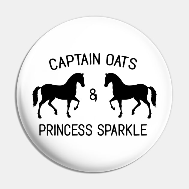 The OC - Captain Oats and Princess Sparkle Pin by qpdesignco