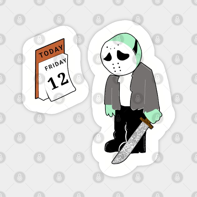 Friday The 12th Magnet by AimarsKloset