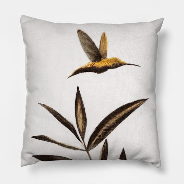 Abstract Bird Pillow by maxcode