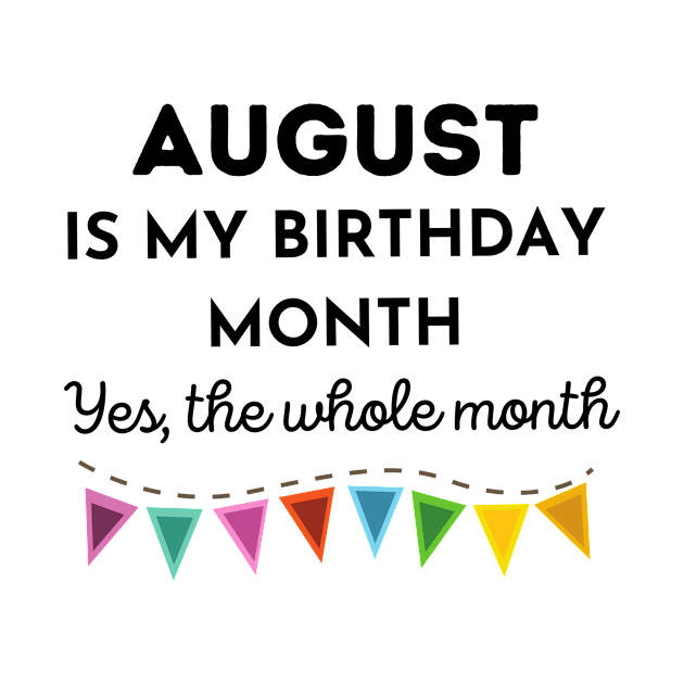 August Is My Birthday Month by LaurelBDesigns