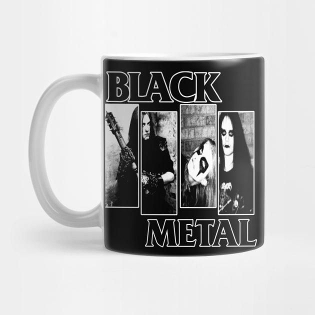 Black Metal Coffee Mug Black 