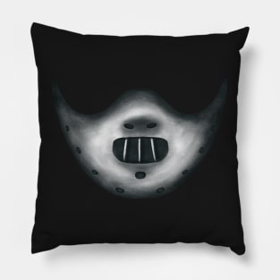 Masking evil (Hannibal Lecter's mask) Pillow