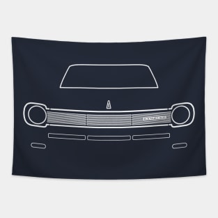 1966 AMC Rambler American classic car white outline Tapestry