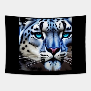 Snow Leopard - AI-Generated Tapestry