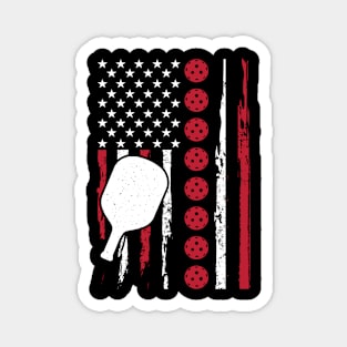 Pickleball American Flag Magnet