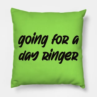 Funny Construction Paycheck - Day Ringer Humor - Electrician Swag Pillow