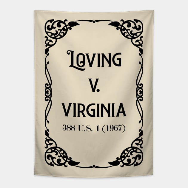 Loving v. Virginia 388 U.S. 1 (1967) Black Text check my store for the White Text version Tapestry by anonopinion