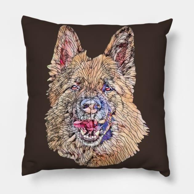 German Shepherd Pillow by DoggyStyles