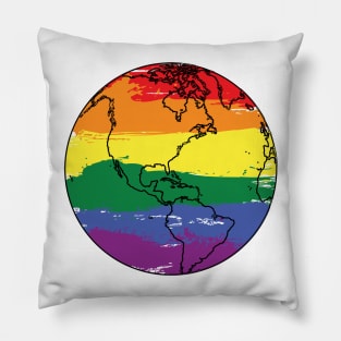 LGBTQ+ Global Flag Pillow