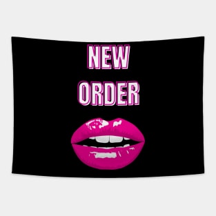 new order red lips Tapestry