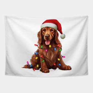 Christmas Irish Setter Tapestry