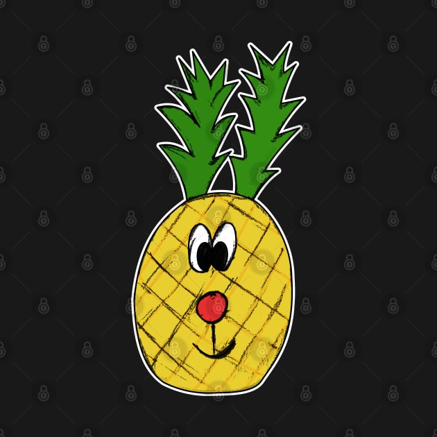 Christmas Rudolf Reindeer Pineapple Funny by doodlerob