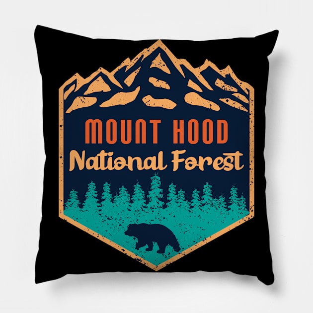 Mount hood national forest Pillow by Tonibhardwaj